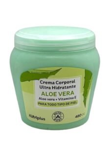 crema corporal nutriplus aloe vera ultra hidratante 480 cc con vitamina e