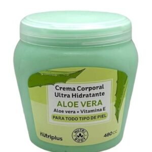 crema corporal nutriplus aloe vera ultra hidratante 480 cc con vitamina e