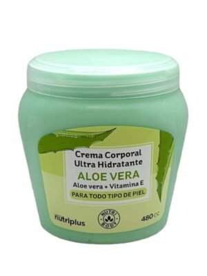 crema corporal nutriplus aloe vera ultra hidratante 480 cc con vitamina e