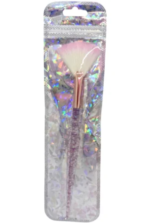 brocha abanico glitter pky aplicación iluminador polvo precisa