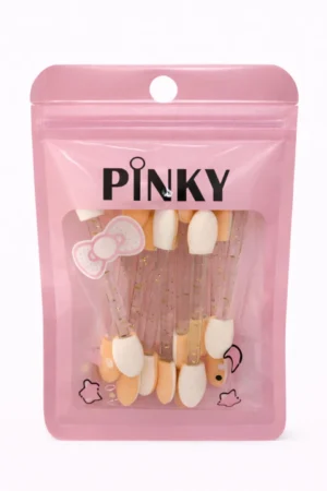 brocha abanico glitter pky aplicación iluminador polvo precisa