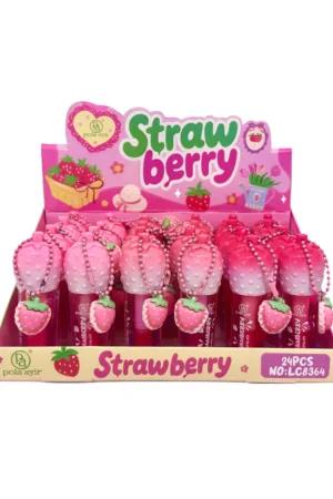 brillo labial frutilla pola aylr – lip gloss hidratante con aroma dulce y acabado brillante