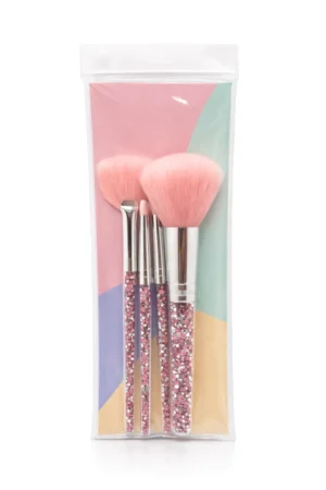 set de brochas maquillaje stones 4 piezas compacto facial