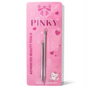 extractor de puntos negros aguja doble pinky x2 limpieza facial precisa
