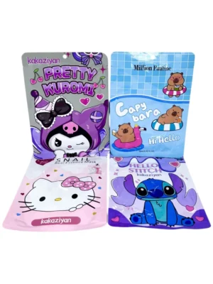 mascarilla facial hidratante personajes surtidos limpieza y nutrición