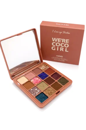 paleta de sombras 16 colores we’re coco girl 03 novo – alta pigmentación tonos variados