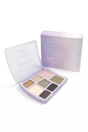 paleta de sombras 6 colores light 02 novo – tonos suaves alta pigmentación compacta
