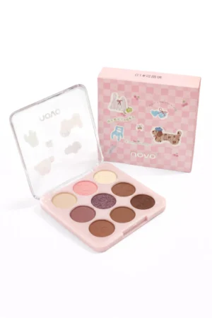 paleta de sombras 9 colores pets 01 novo – tonos suaves alta pigmentación compacta