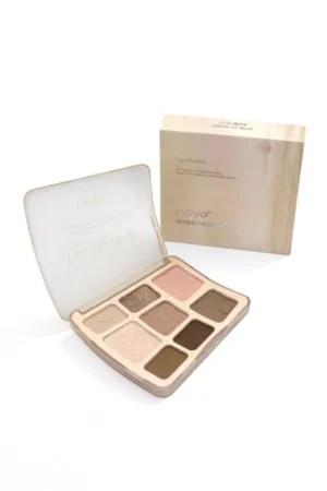 paleta de sombras 6 colores light 01 novo – tonos neutros acabado natural compacta