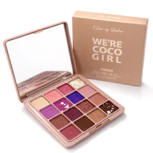 paleta de sombras 16 colores we’re coco girl 02 novo – tonos intensos alta pigmentación