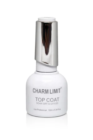 top coat charm limit – sellador brillante para uñas mayor duración y protección del esmalte
