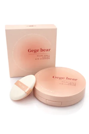 base cushion silky soft gege bear – maquillaje compacto acabado suave efecto seda